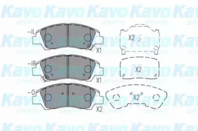 KAVO PARTS kbp3047 -  Комплект тормозных колодок, дисковый тормоз